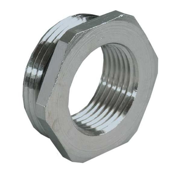 Bild von Kaiser Elektro 3500.25.13 Kabelverschraubung Adapter M25 PG13 Messing (vernickelt) 50St.