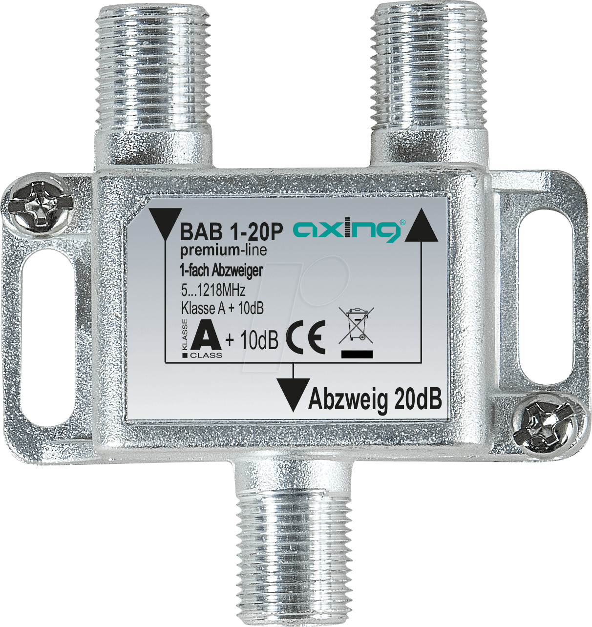 Bild von BAB 1-20P - Abzweiger 5-1218 MHz, 1-fach, 20 dB