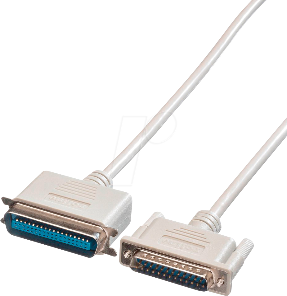 Bild von ROLINE Paralleldruckerkabel DB25 ST - Centr.36 ST Computer-Kabel, D-Sub 25-polig (DB-25) Männlich (Stecker), Centronics 36 Männlich (Stecker) (450.0 cm)