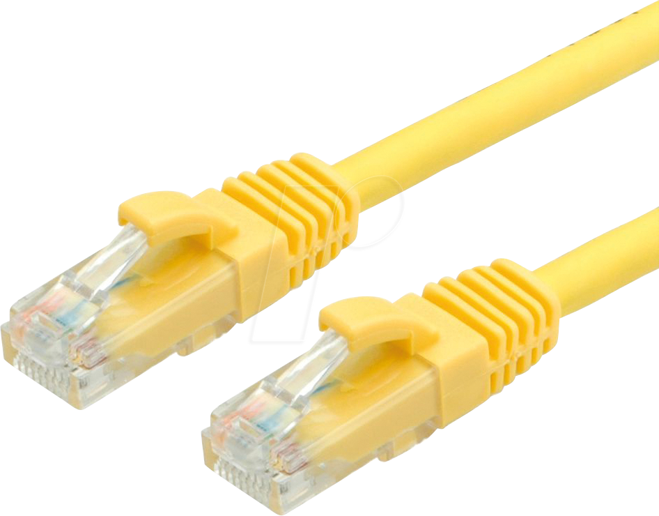 Bild von Value 21.99.1433 RJ45 Netzwerkkabel, Patchkabel CAT 6a U/UTP 3.00m Gelb 1St.