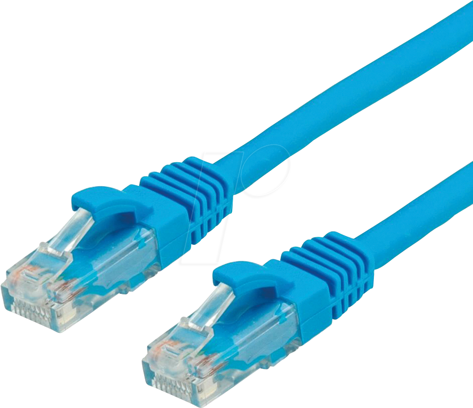 Bild von Value 21.99.1458 RJ45 Netzwerkkabel, Patchkabel CAT 6a U/UTP 15.00m Blau 1St.