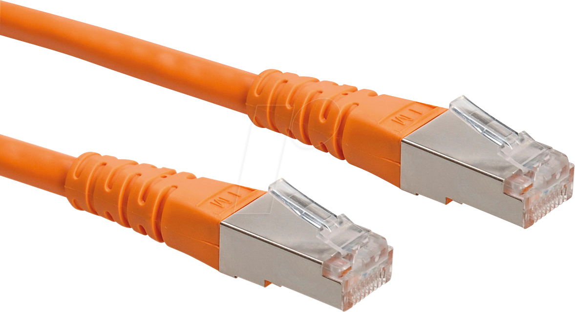 Bild von ROLINE ROLINE S/FTP Patchkabel Kat6, orng., 2m Netzwerkkabel