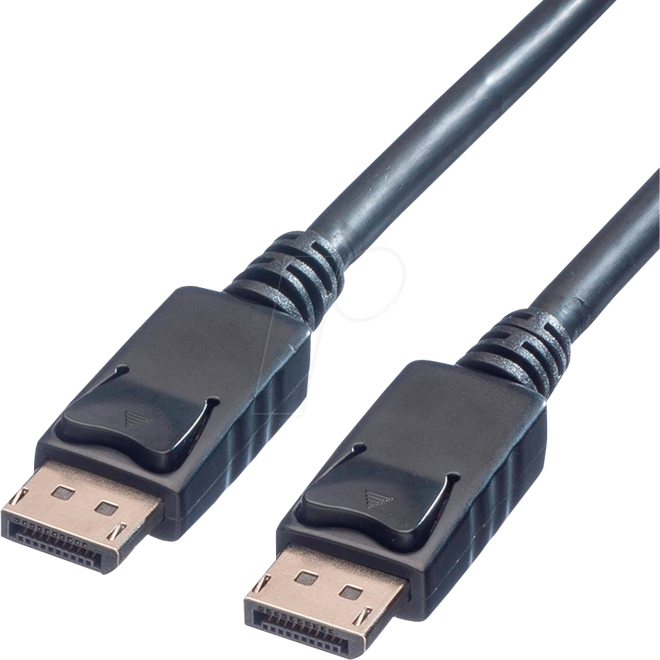 Bild von VALUE DisplayPort Kabel, DP ST - ST, LSOH Audio- & Video-Kabel, DisplayPort Männlich (Stecker), DisplayPort Männlich (Stecker) (100.0 cm)