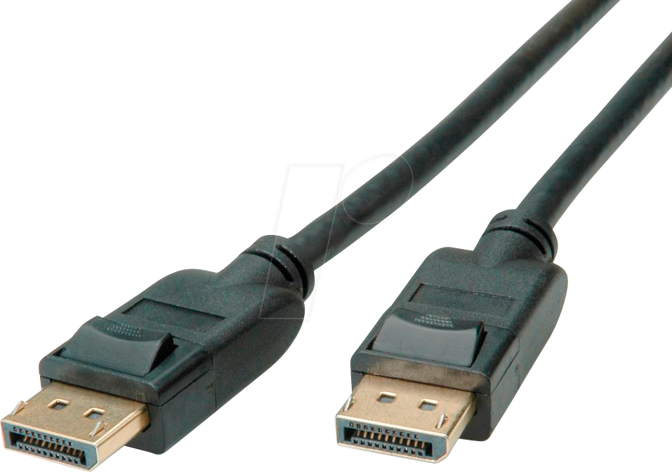 Bild von ROLINE DisplayPort Kabel, v1.4, DP ST - ST Audio- & Video-Kabel, DisplayPort Männlich (Stecker), DisplayPort Männlich (Stecker) (500.0 cm)
