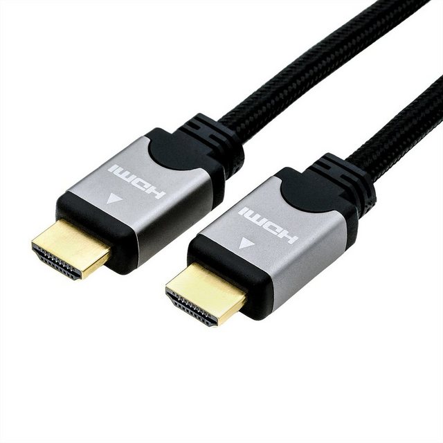 Bild von ROLINE HDMI High Speed Kabel mit Ethernet, ST-ST Audio- & Video-Kabel, HDMI Typ A Männlich (Stecker), HDMI Typ A Männlich (Stecker) (100.0 cm)