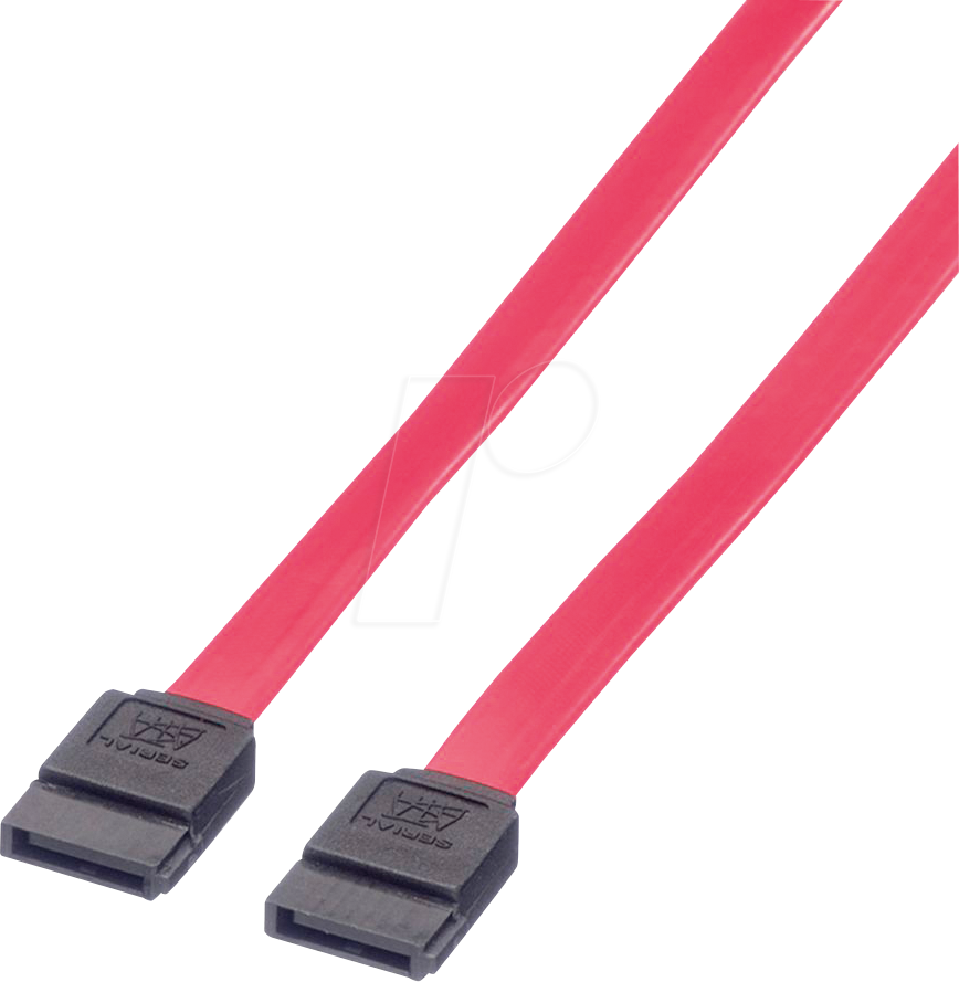 Bild von VALUE Internes Festplattenkabel, SATA 3.0 Gbit/s Computer-Kabel, SATA 7-polig (Data) Männlich (Stecker), SATA 7-polig (Data) Männlich (Stecker) (100.0 cm)