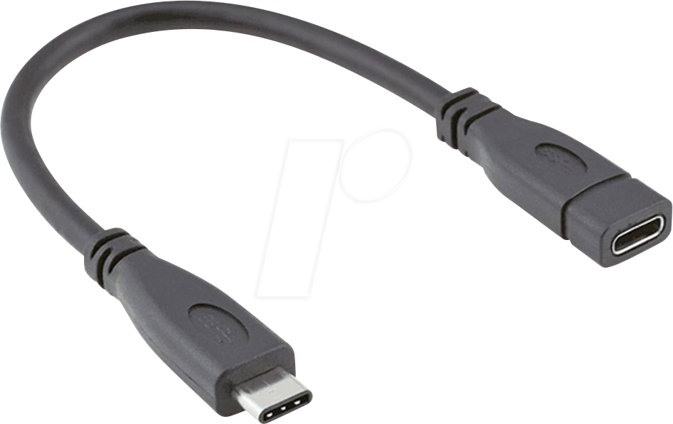 Bild von ROLINE Roline USB-Kabel USB 3.2 Gen2 (USB 3.1 Gen2) USB-C® Stecker, USB-C® Bu USB-Kabel, (15.00 cm)