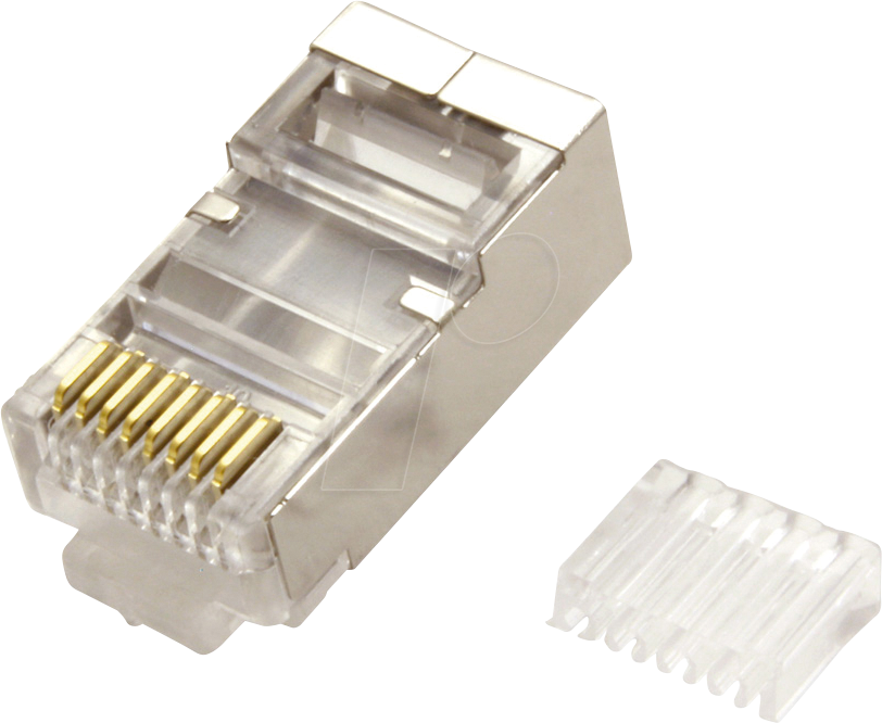 Bild von Value 21.99.3063 Modular Plug geschirmt, Kat.6 (Class E), 10 Stck 21.99.3063 Stecker, gerade Transpa