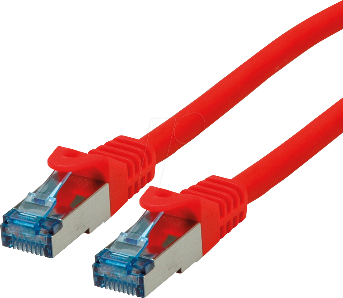 Bild von Secomp Roline - Patch-Kabel - RJ-45 (M) bis RJ-45 (M) - 1,0m - SFTP - CAT 6a - Rot (21.15.2811)