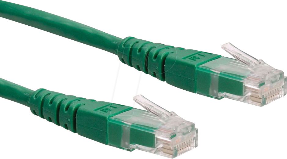 Bild von Roline 21.15.1533 RJ45 Netzwerkkabel, Patchkabel CAT 6 U/UTP 1.00m Grün
