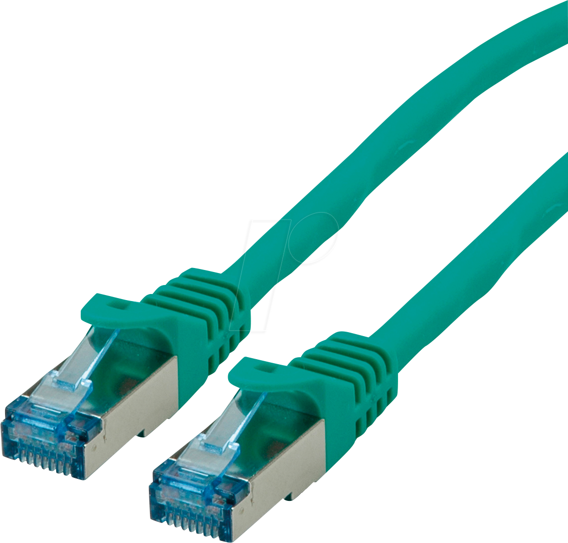 Bild von Roline 21.15.2833 RJ45 Netzwerkkabel, Patchkabel CAT 6a S/FTP 3.00m Grün 1St.