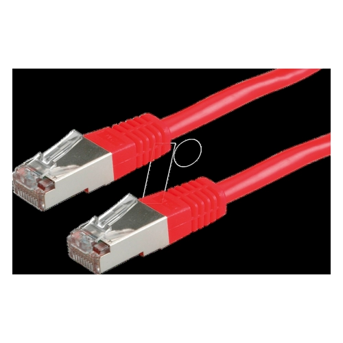 Bild von VALUE Patchkabel Kat.6 (Class E) S/FTP (PiMF) - Rot, 3 m