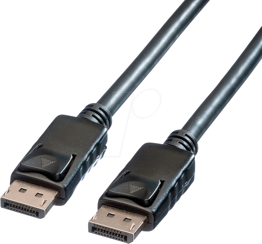 Bild von ROLINE DisplayPort Kabel, DP ST - ST Audio- & Video-Kabel, DisplayPort Männlich (Stecker), DisplayPort Männlich (Stecker) (150.0 cm)