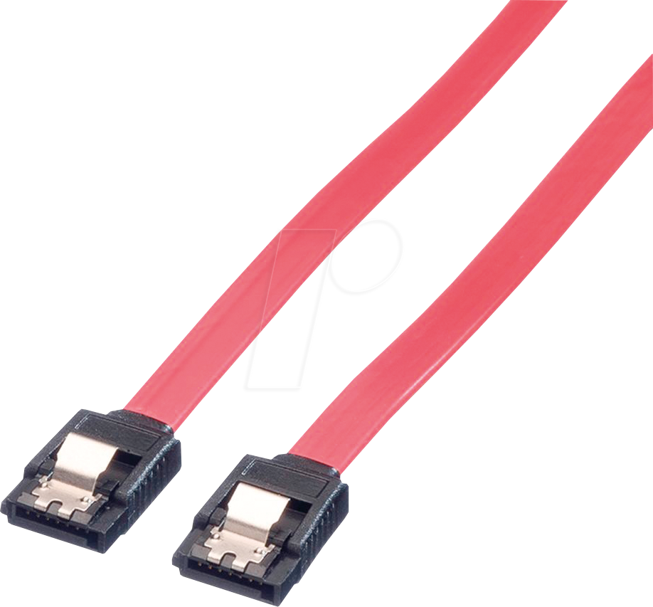 Bild von VALUE Internes SATA 6.0 Gbit/s HDD-Kabel mit Schnappverschluss Computer-Kabel, SATA 7-polig (Data) Männlich (Stecker), SATA 7-polig (Data) Männlich (Stecker) (100.0 cm)