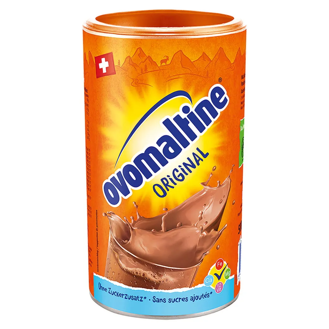 Bild von Ovomaltine Original ohne zugefügten Zuckerzusatz (enthält von Natur aus Zucker aus Malz und Milch)