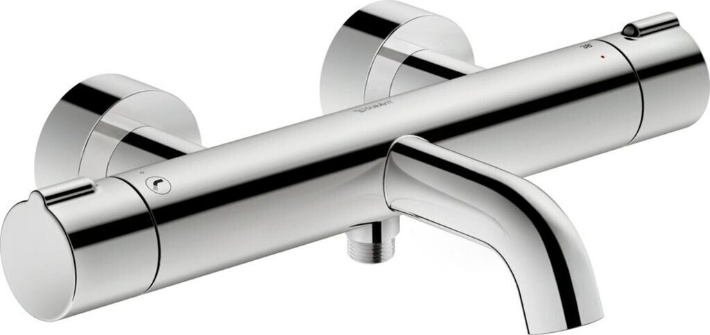 Bild von Duravit C.1 Wannenthermostat Aufputz, S- Anschlüsse, mit Ab- und Umstellventil, C152200000, Farbe: Chrom