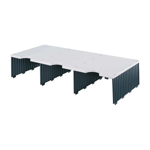 Bild von styrodoc Aufbau Jumbo 3er sw. 3 Fächer