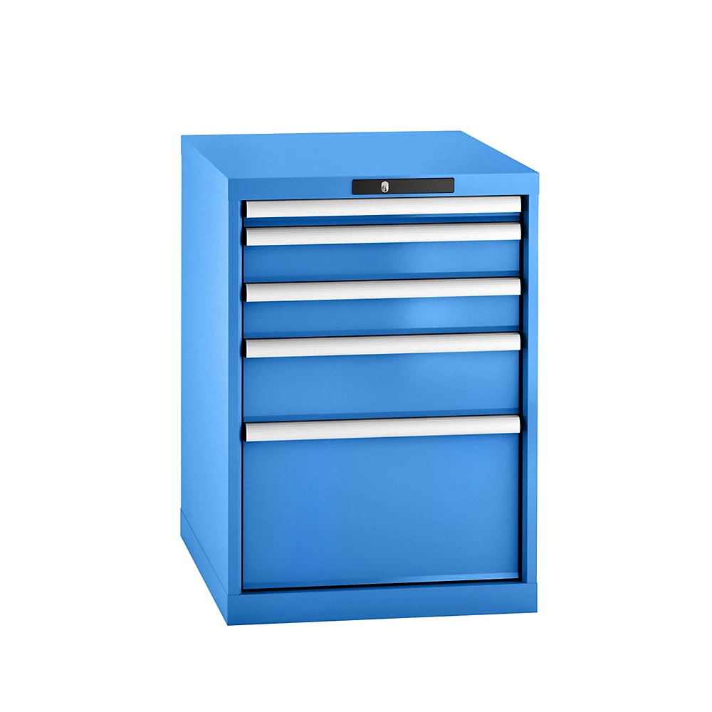Bild von Schubladenschrank H800xB564xT725mm, 1x50,2x100,1x150,1x300mm lichtblau Key
