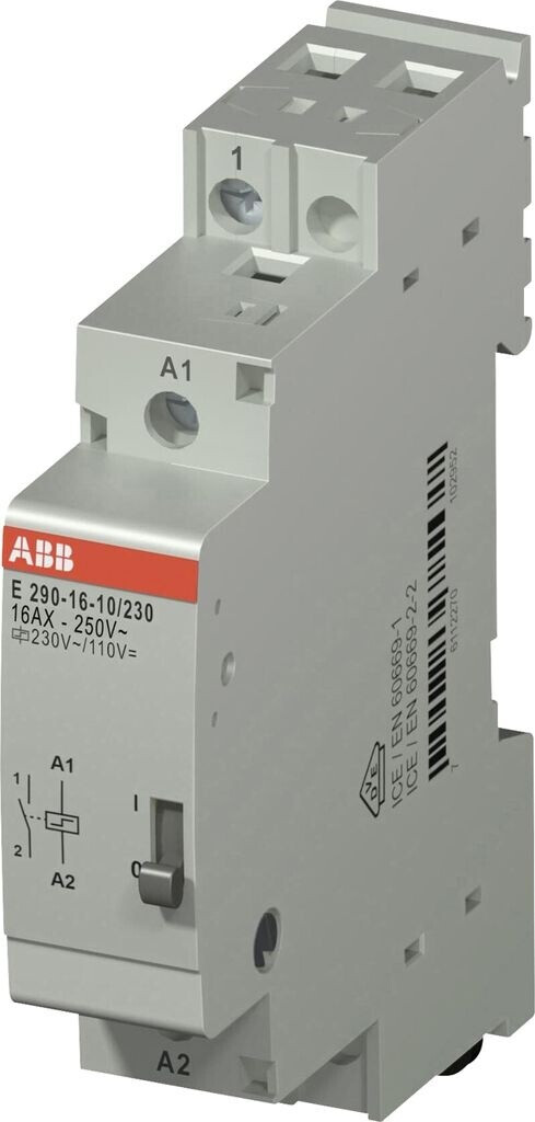 Bild von ABB Stromstoß-Schalter E290-16-10, Spule 230 V~ / 110 V-, 16 A, 1 NO