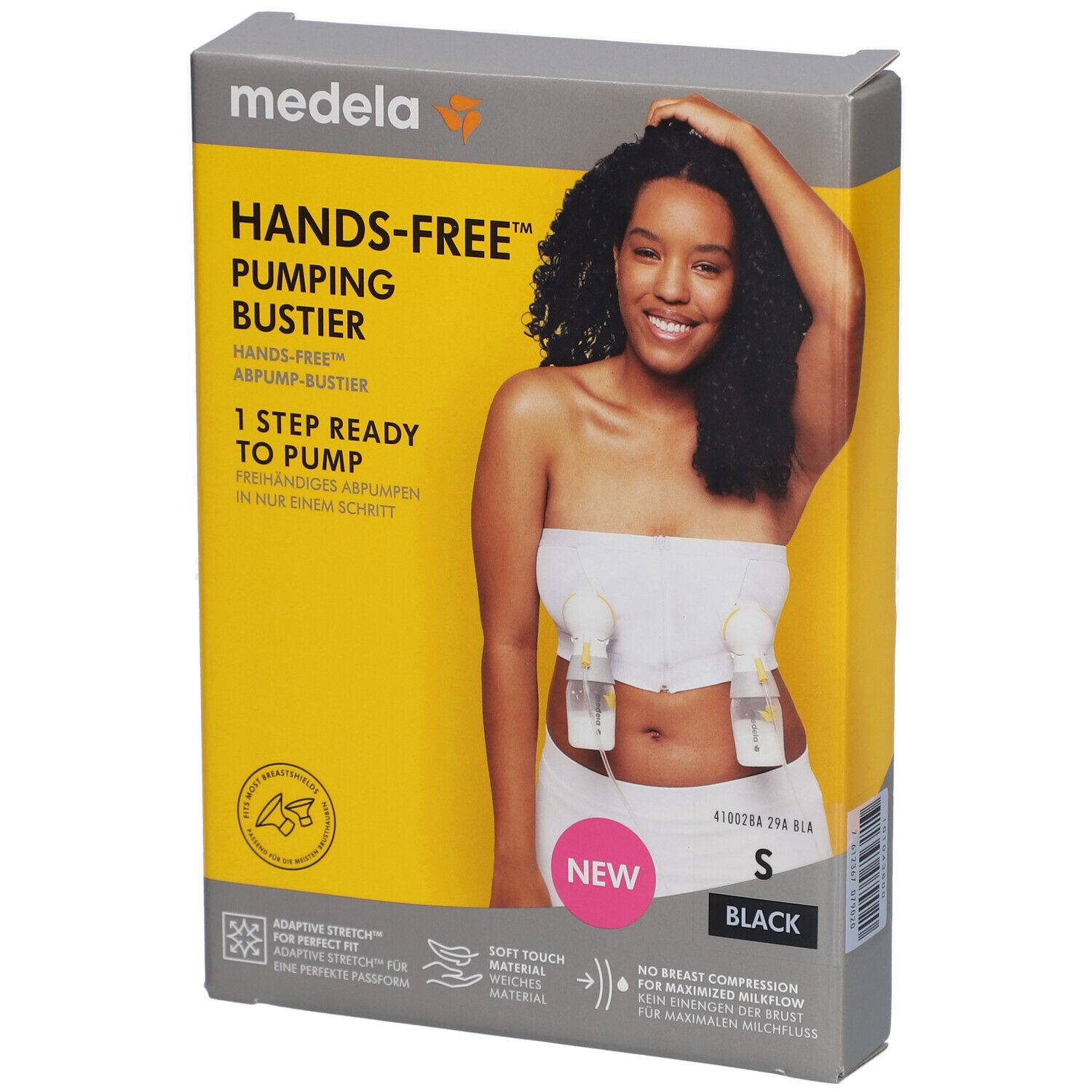 Bild von medela Hands-free™ Abpump-Bustier schwarz, Gr. S