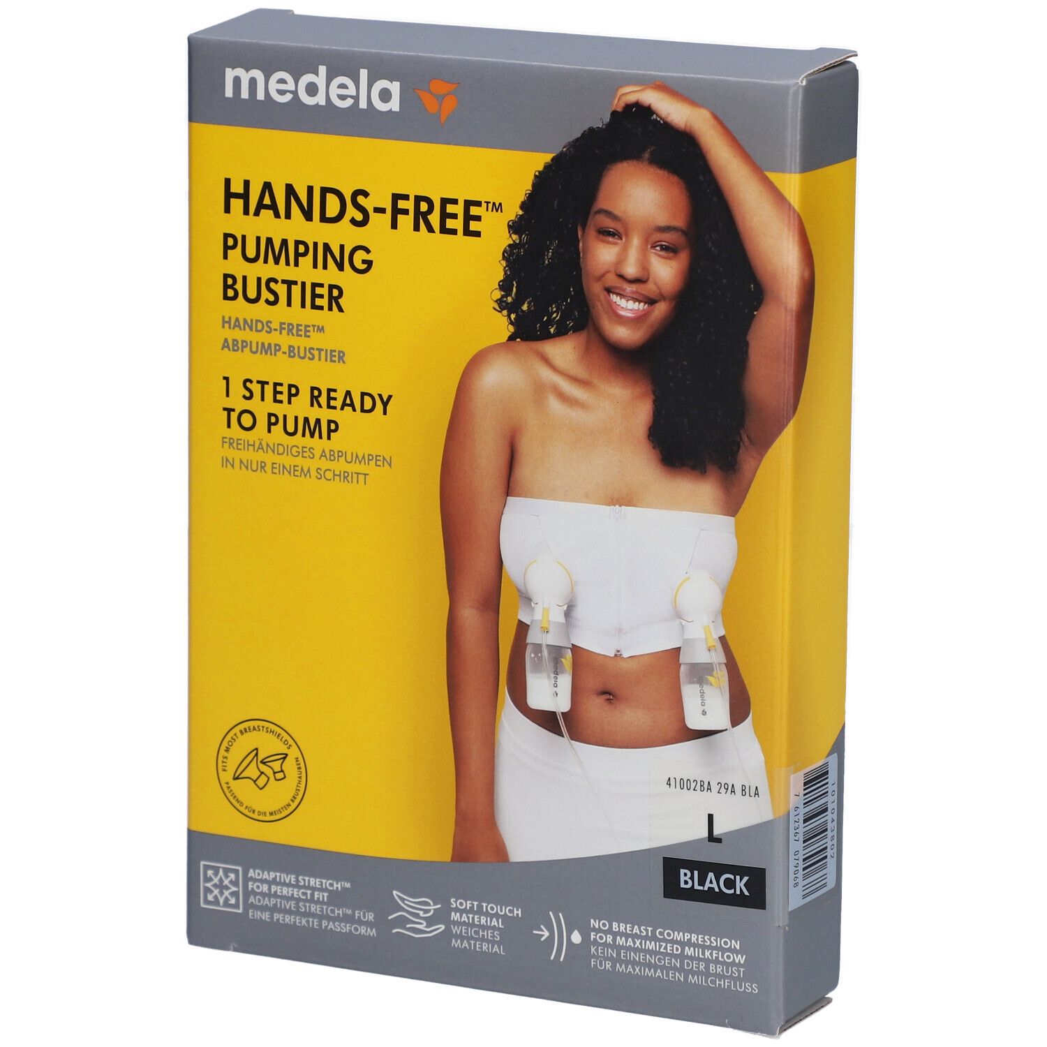 Bild von medela Hands-free™ Abpump-Bustier schwarz, Gr. L