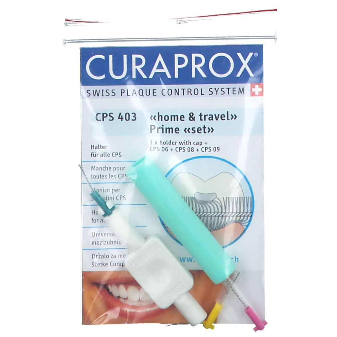 Bild von Curaprox Cps 403 Home+travel Prime Set 1hal - Zur Zahnpflege