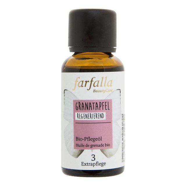 Bild von farfalla Granatapfel Bio-Pflegeöl - 30ml - Anti-Ageing für Gesicht & Decolleté - Mit Granatapfelsamenöl & Omega-5-Fettsäuren - 100% zertifizierte Naturkosmetik