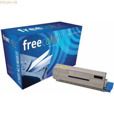 Bild von Freecolor Toner kompatibel mit Oki C612 gelb