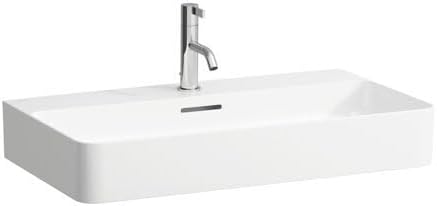 Bild von Laufen VAL Waschtisch, unterbaufähig, 1 Hahnloch, ohne Überlauf, 750x420mm, H810285, Farbe: Graphit matt