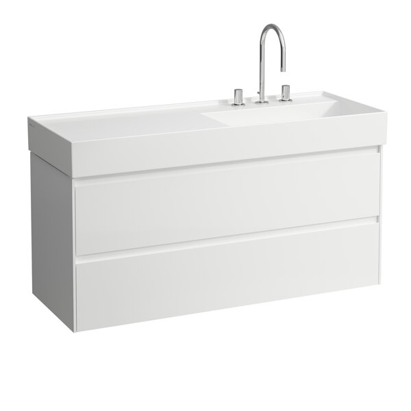 Bild von Laufen Lani für Kartell Waschtischunterbau, 2 Schubladen, 1180x450x515mm, zu H813333, H403982112, Farbe: Weiß glänzend