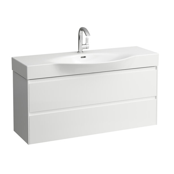 Bild von Laufen Lani für Palace Waschtischunterbau, 2 Schubladen, 1180x370x515mm, H404222112, Farbe: Weiß Matt