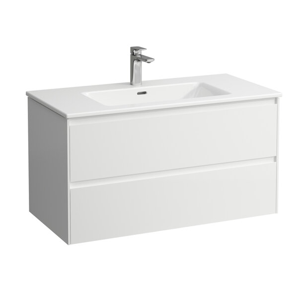 Bild von Laufen Pro S Set Lani Komplettset 1000, Waschtisch inkl. Waschtischunterbau, 1000x500x540mm, H864967, Farbe: weiss matt