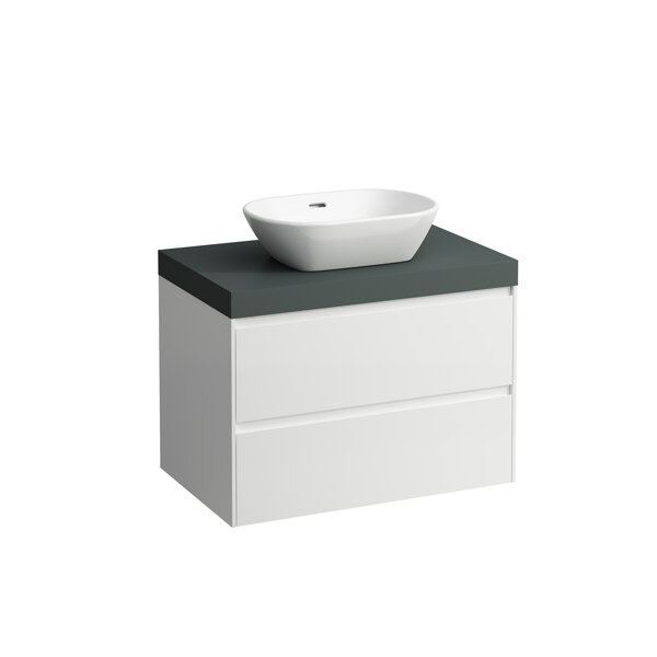 Bild von Laufen Lani Waschtischplatte verkehrsgrau inkl. Unterschrank, 1 Ausschnitt mittig, 785x495x580mm, H405551112, Farbe: Specialcolor