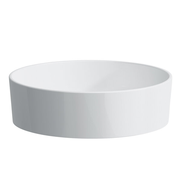 Bild von Laufen, Waschbecken, Waschtisch-Schale KARTELL 420x420x135mm o ÜL ohne Hahnloch weiss (420 mm, 420 mm)