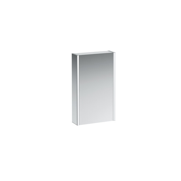 Bild von LAUFEN FRAME 25 Spiegelschrank, Beleuchtung senkrecht, Anschlag links, 750x150x450, Ausführung: Glas weiß / hinterlackiert