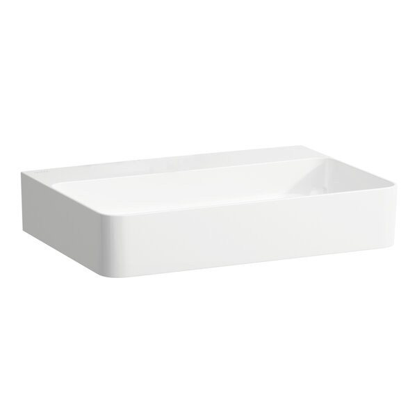 Bild von LAUFEN Aufsatz-Waschtisch Val 420x600x155, ohne Hahnloch, ohne Überlauf, geschliffen weiss matt H8162837571121