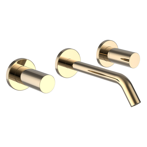 Bild von Laufen Kartell 2-Griff-Unterputz-Waschtischmischer,  Festauslauf, Ausladung 175 mm, H312336, Farbe: Gold