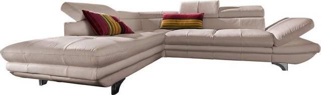 Bild von COTTA Ecksofa "Enterprise L-Form", mit Kopf- und Armteilverstellung, wahlweise mit Bettfunktion
