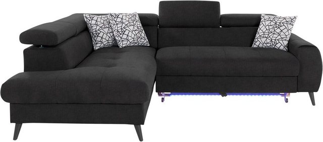 Bild von COTTA Ecksofa "Mia L-Form", 3-tlg.-Kissen-Set, Ottomane, wahlweise mit oder ohne RGB-Beleuchtung