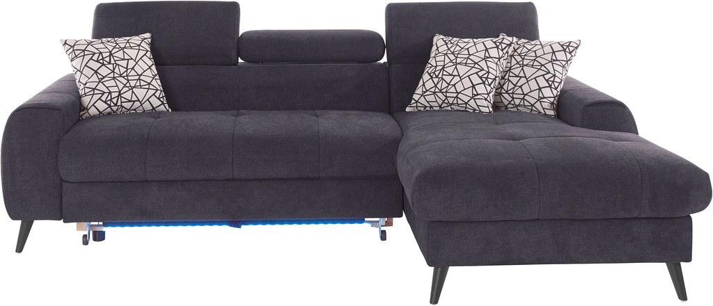 Bild von COTTA Ecksofa "Mia L-Form", 3-tlg.-Kissen-Set, Recamiere, wahlweise mit oder ohne RGB-Beleuchtung