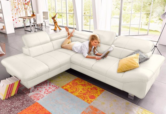 Bild von COTTA Ecksofa "Driver L-Form", mit Kopfteilverstellung, wahlweise mit Bettfunktion