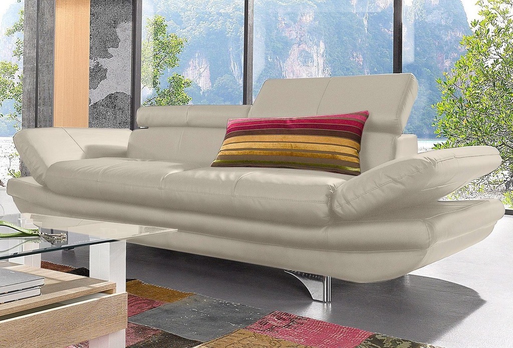 Bild von COTTA Polstergarnitur "Enterprise", (Set), Set: bestehend aus 2-Sitzer und Hocker, Inklusive Rückenverstellung