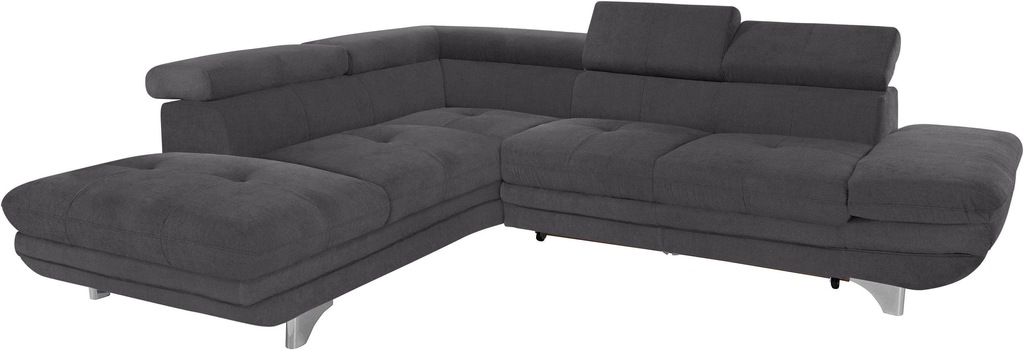 Bild von COTTA Polstergarnitur "Enterprise", (Set), Set: bestehend aus Ecksofa und Hocker, wahlweise mit Bettfunktion