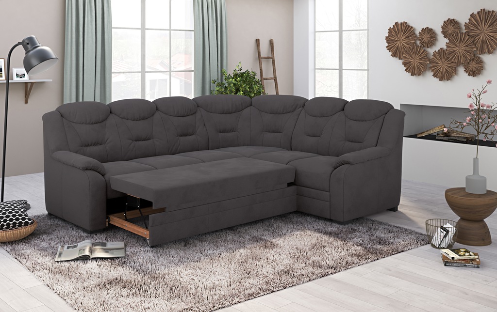 Bild von COTTA Ecksofa "Marcus L-Form", Bequemes Ecksofa in klassischem Design mit hoher Rückenlehne