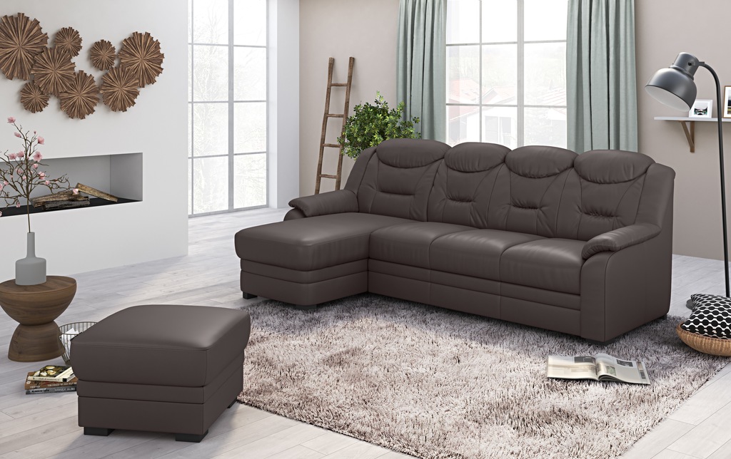 Bild von COTTA Ecksofa "Marcus L-Form", Bequemes Ecksofa in klassischem Design mit hoher Rückenlehne