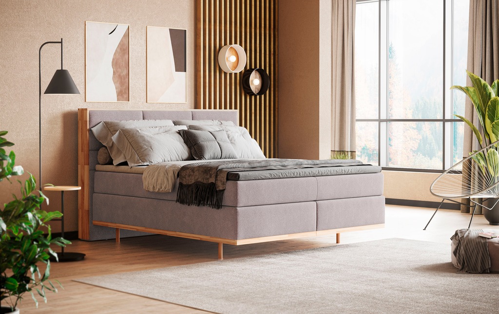 Bild von Home affaire Boxspringbett "Gribelle", Boxspringbett, Inklusive Topper
