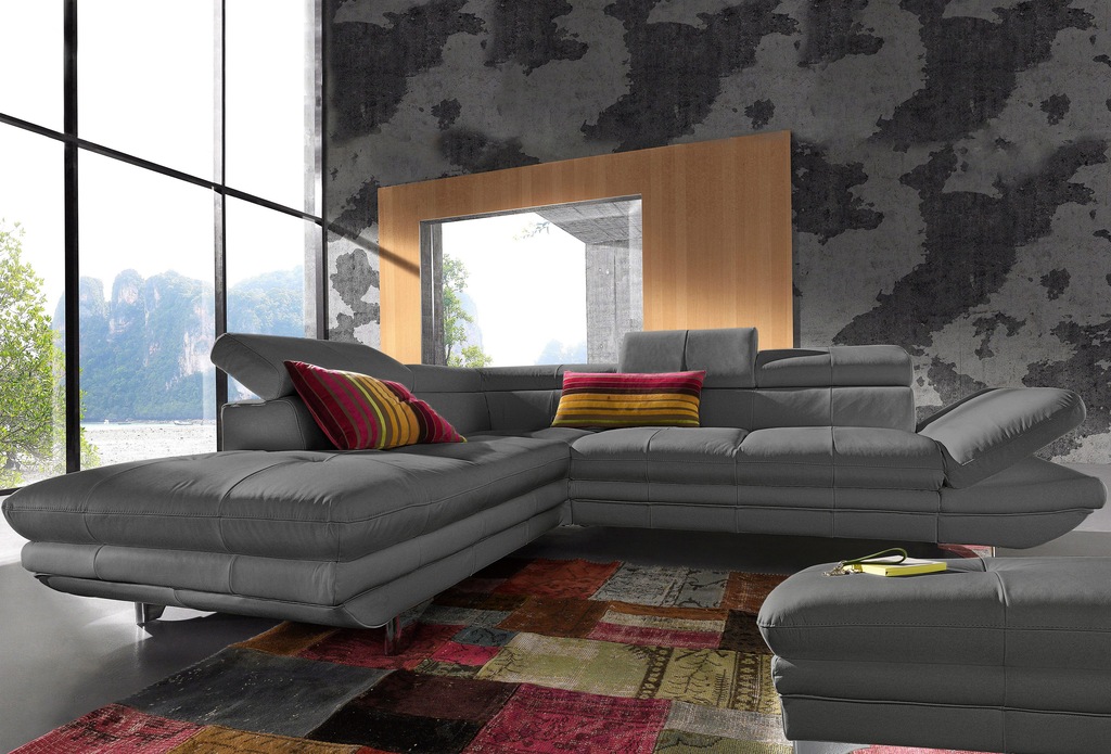 Bild von COTTA Ecksofa "Enterprise L-Form", mit Kopf- und Armteilverstellung, wahlweise mit Bettfunktion