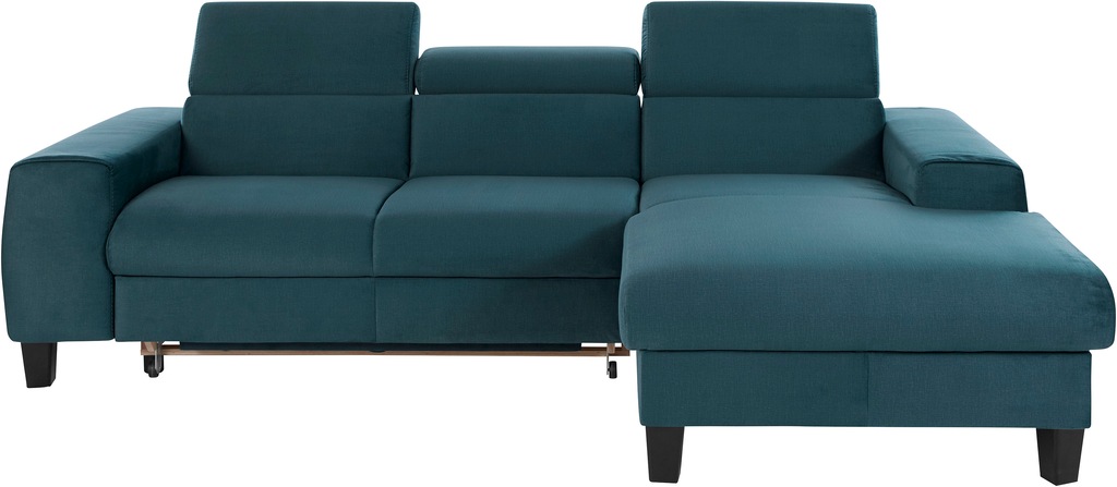 Bild von COTTA Ecksofa "Morven L-Form", Inklusive Kopfteilverstellung, wahlweise mit Ladestation, Bettfunktion