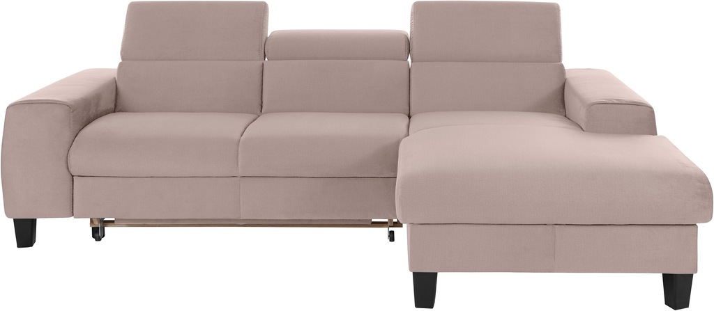 Bild von COTTA Ecksofa "Morven L-Form", Inklusive Kopfteilverstellung, wahlweise mit Ladestation, Bettfunktion