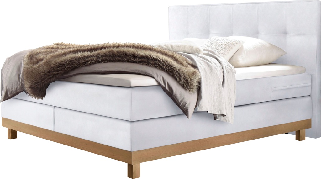 Bild von HASENA Boxspringbett "Bella", inkl. Topper, Massivholzrahmen aus Eiche